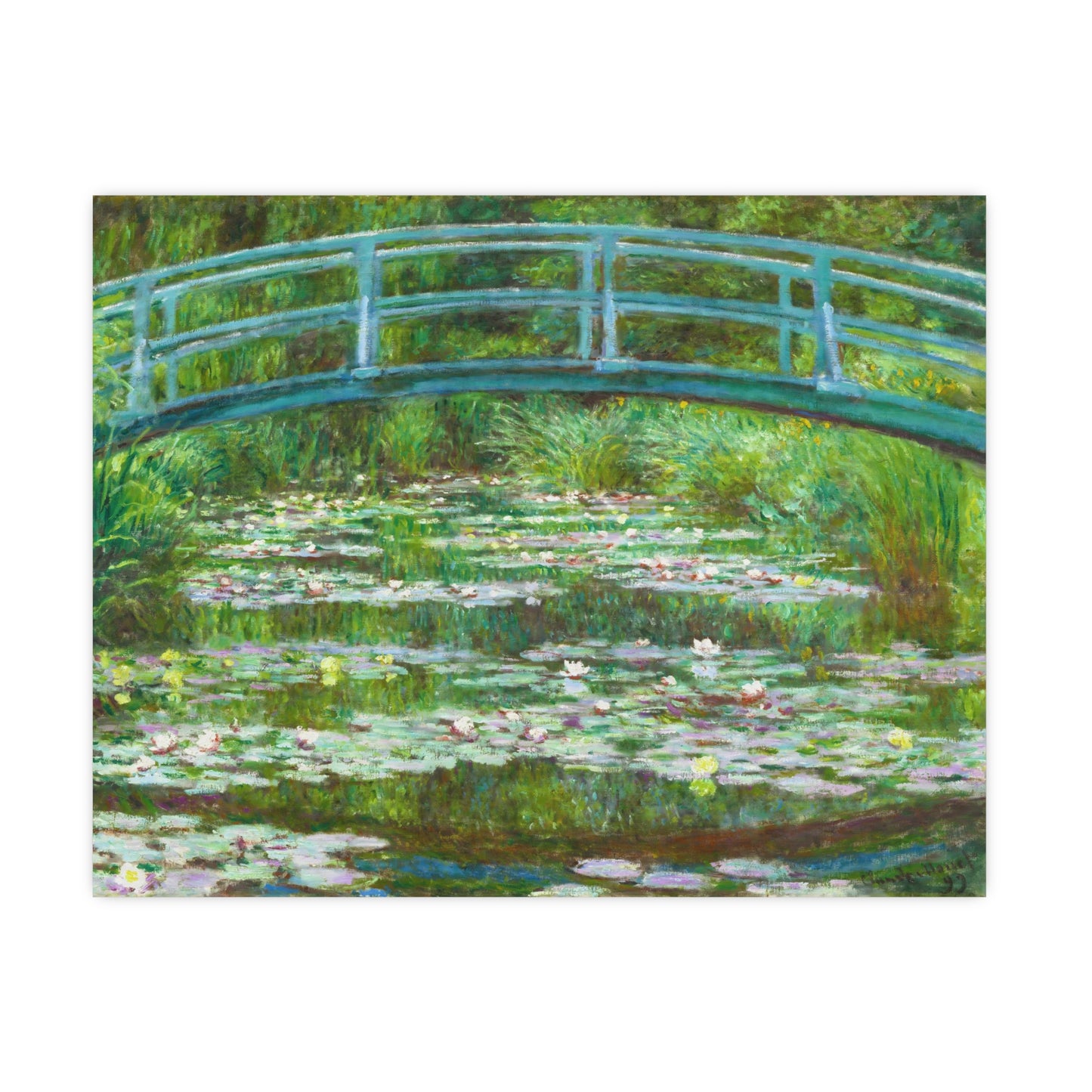 Water Lilies and Japanese Bridge