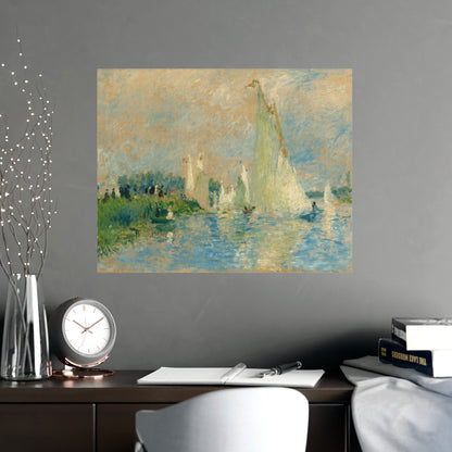 Abstract By The Lake Print