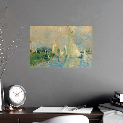 Abstract By The Lake Print