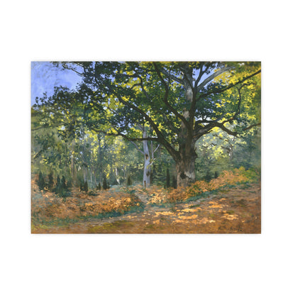 Claude Monet's 'The Bodmer Oak, Fontainebleau Forest' (1865).  digitally enhanced by Lisa Burningham designs