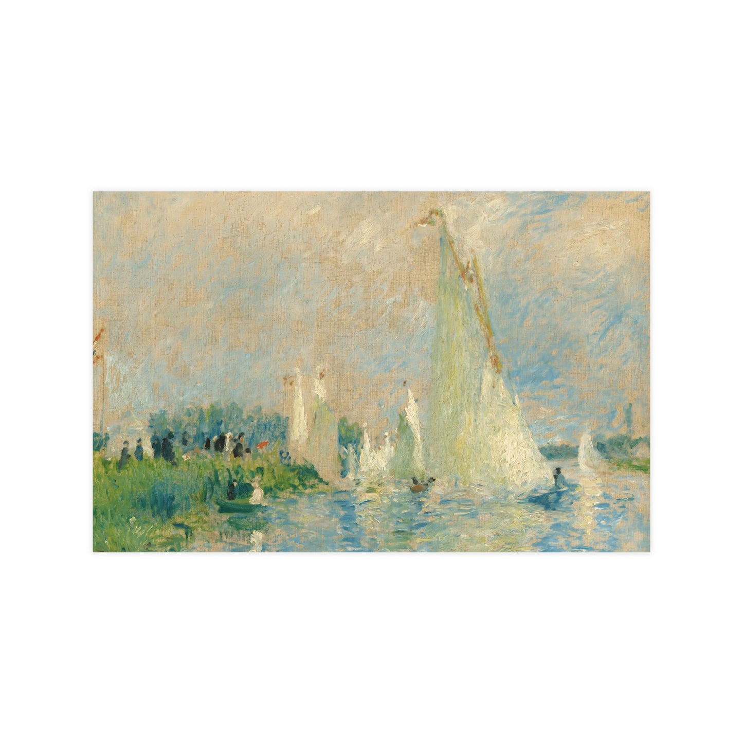 Abstract By The Lake Print