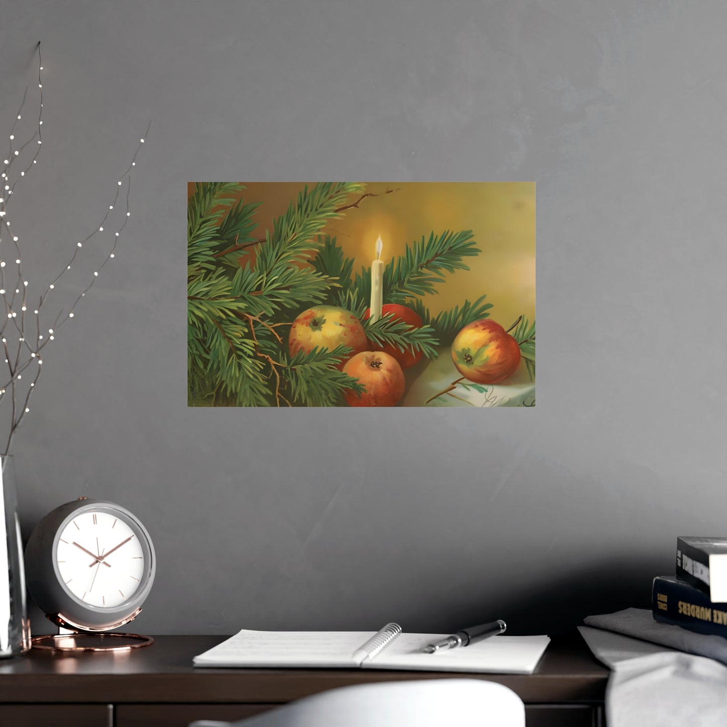 Apple Christmas Decor Prints